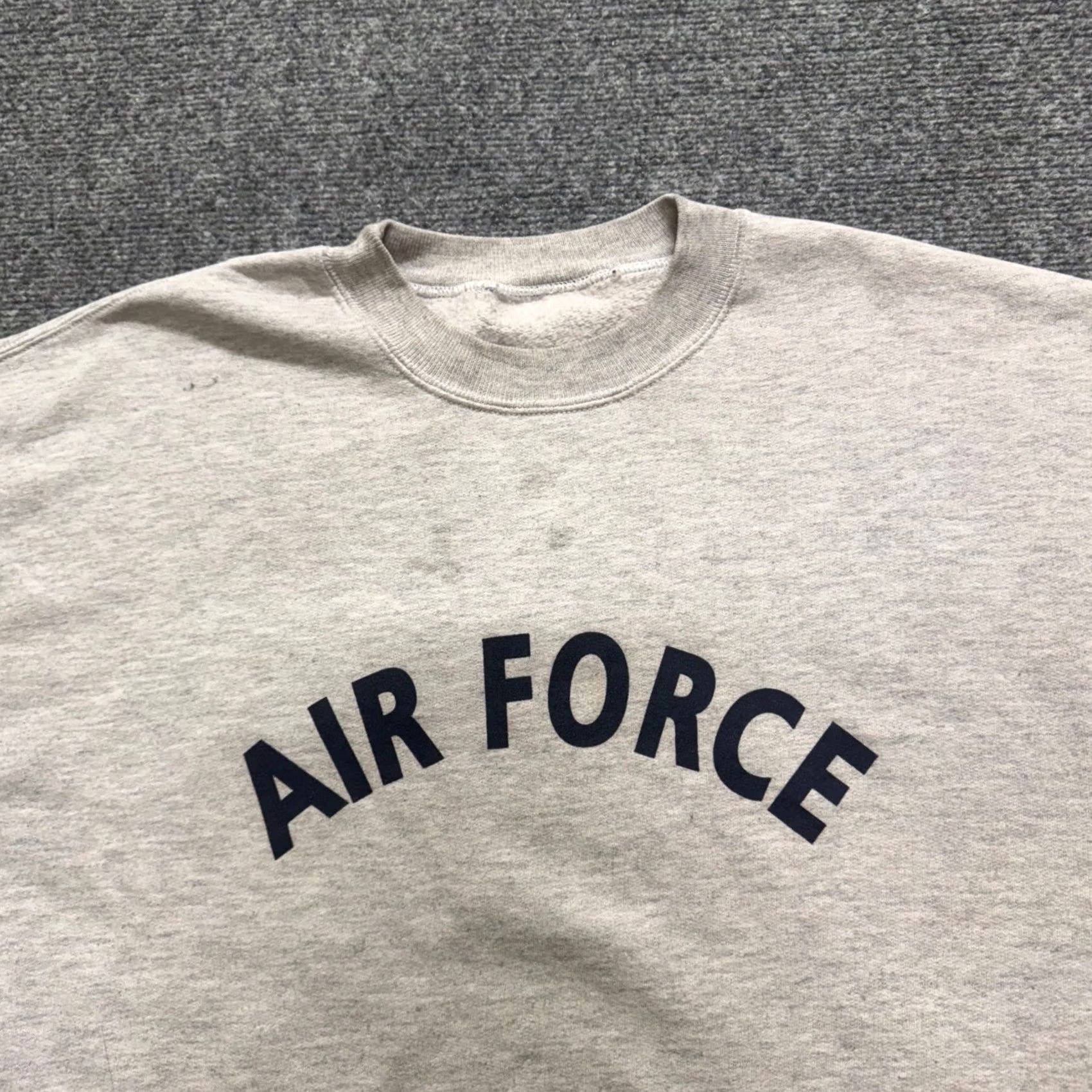 Vintage VINTAGE Air Force Pullover Sweatshirt Men XL grey 90s Heavyweight Cotton Blend Shirt Mens XL Size US XL / EU 56 / 4 - 7 Thumbnail