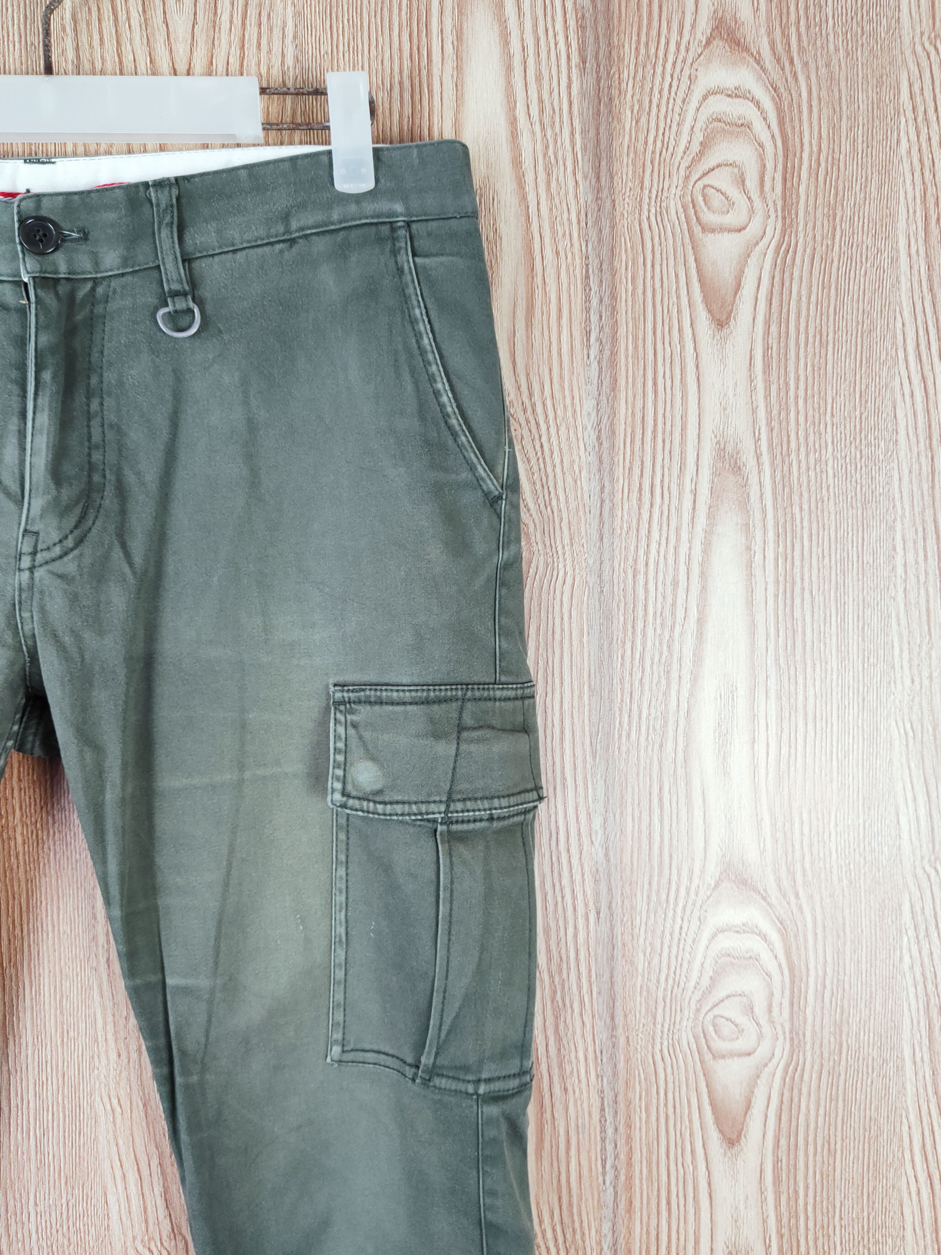 Japanese Brand TK Mixpice Green Multipocket Tactical Cargo Pants #W440 Size US 31 - 5 Thumbnail