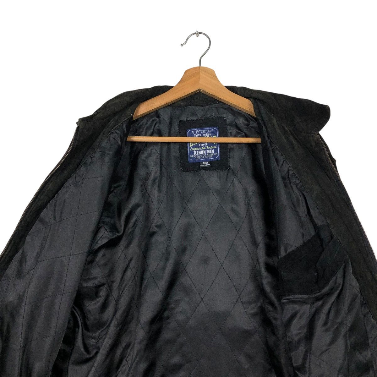 Japanese Brand 🔥VINTAGE GENUINE LEATHER JACKET XENON MEN ISSEY MIYAKE Size US L / EU 52-54 / 3 - 16 Thumbnail