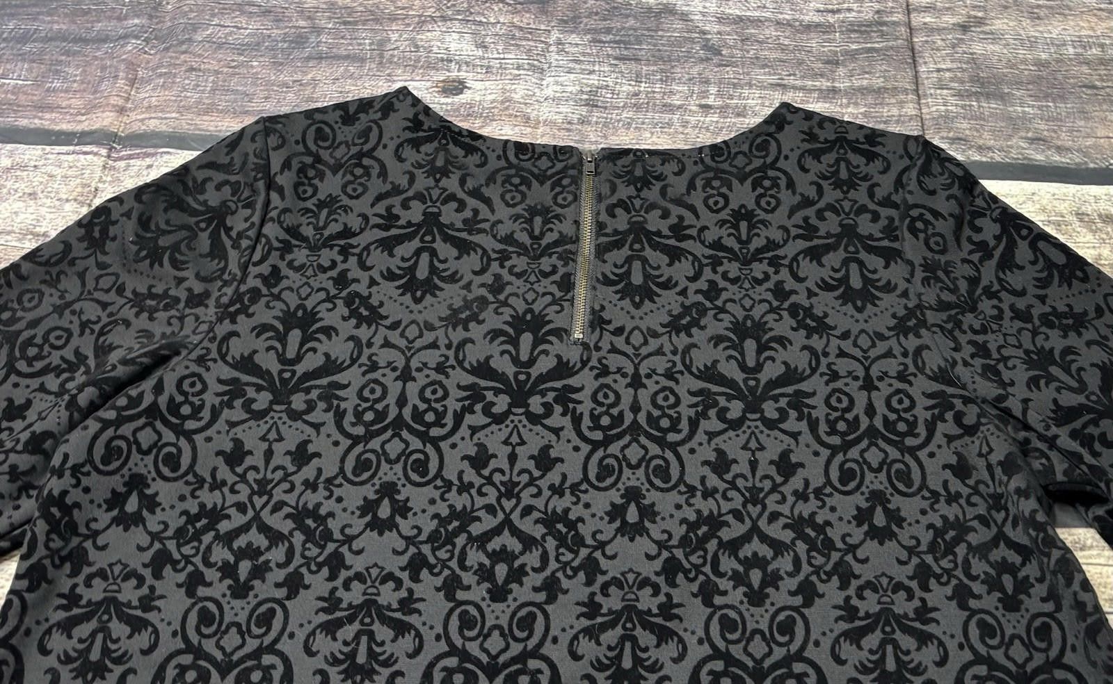 Talbots Talbots Top Women's Large Black Velvet Burnout Formal Size L / US 10 / IT 46 - 6 Thumbnail