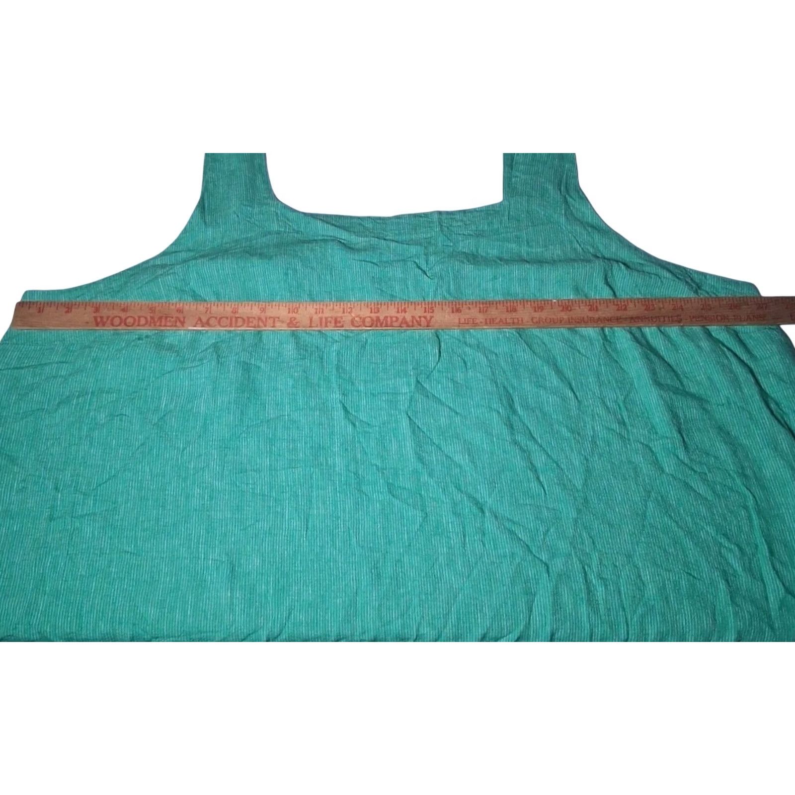 Vintage A New Day Tank Top Plus Size 3X Green Stripe Linen Rayon Lagenlook Tank Women XS-XL? Size XXL / US 16-18 / IT 52-54 - 4 Thumbnail