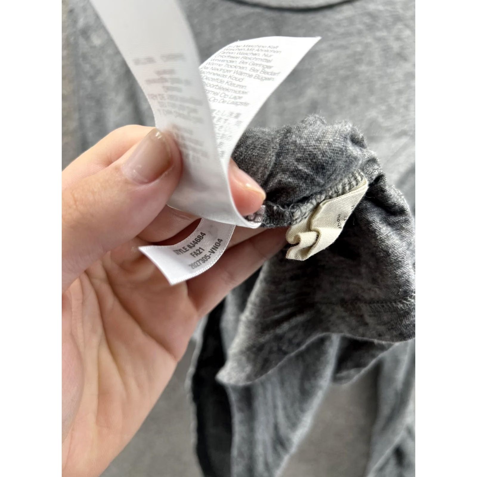 Madewell Madewell Shirt Womens L Gray Scoop Neck Long Sleeve Pocket Jersey Tee Top Size L / US 10 / IT 46 - 4 Thumbnail
