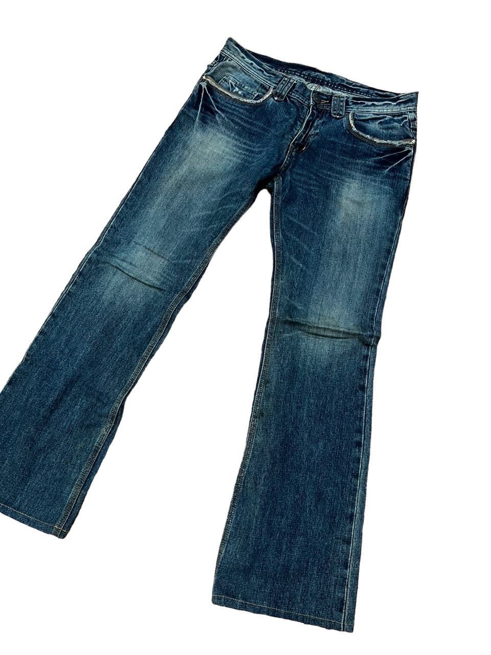 Japanese Brand Edge Rupert Flare Denim Jeans Size US 34 / EU 50 - 2 Thumbnail