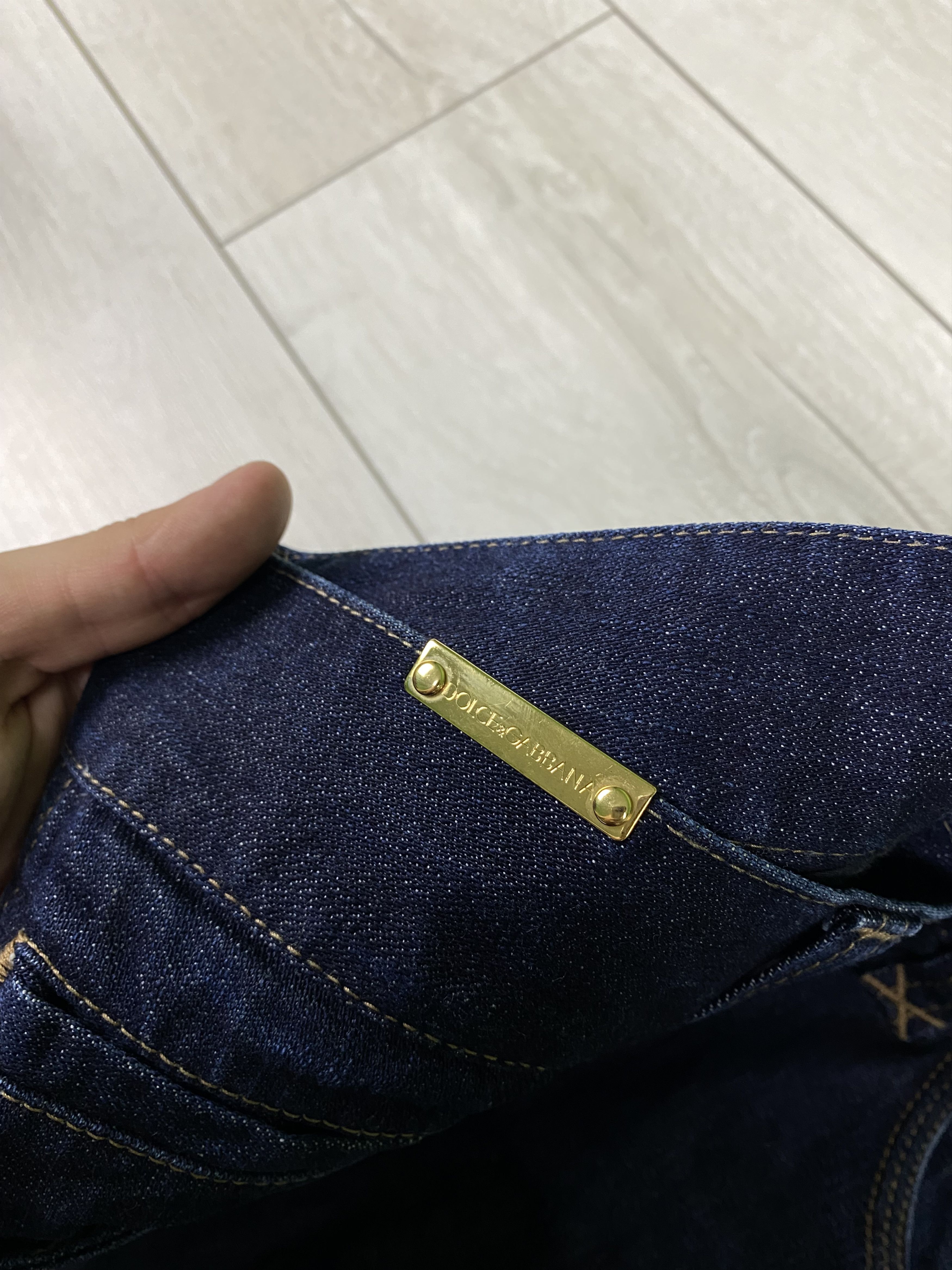Dolce & Gabbana Rare Dolce & Gabbana 14 gold stright jeans size 48 Size US 32 / EU 48 - 14 Thumbnail
