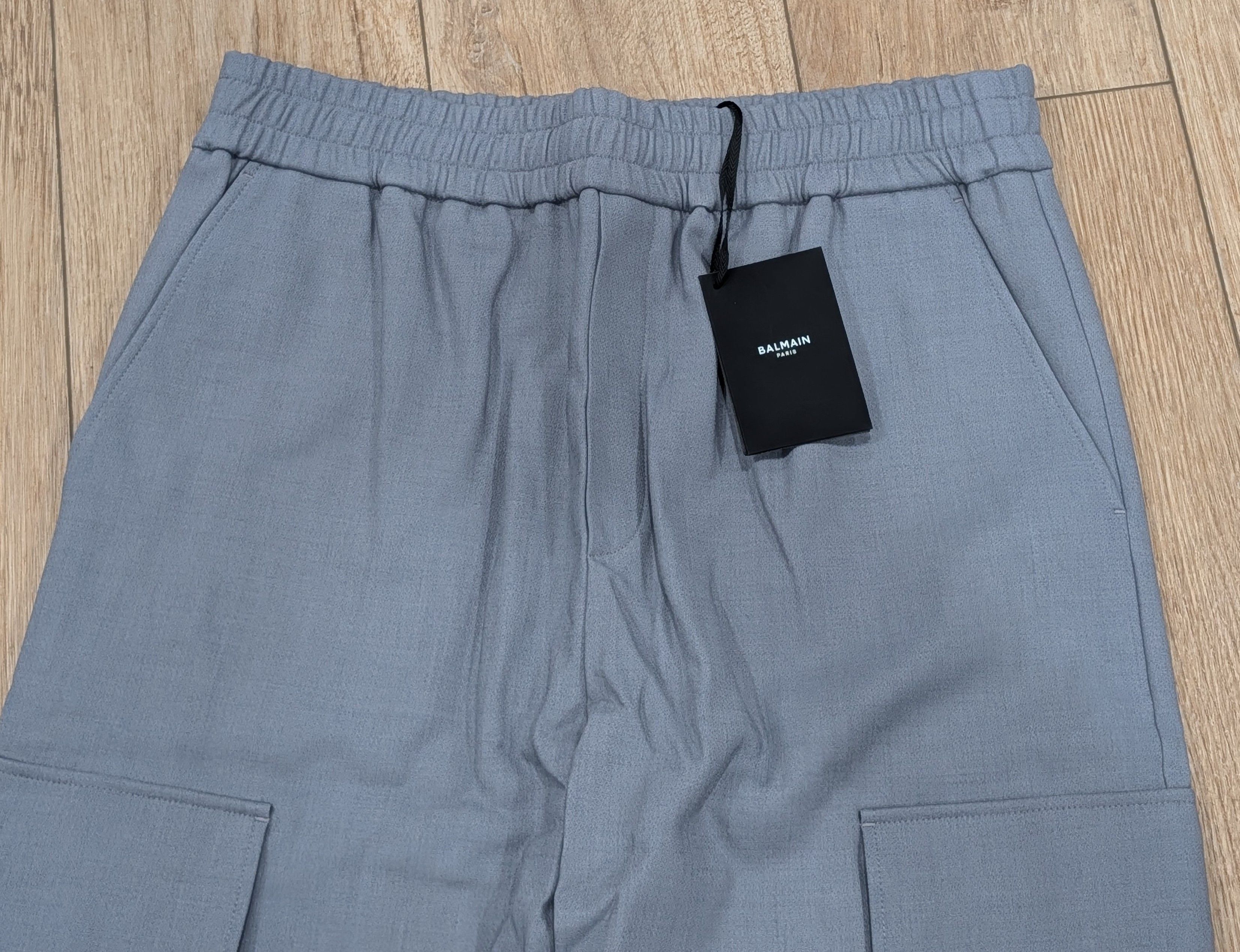 Balmain Balmain Tapered Leg Cargo Pants Gris Chrome 48 US 32 Size US 32 / EU 48 - 2 Thumbnail