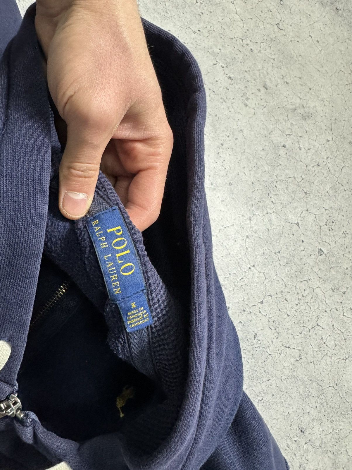 Polo Ralph Lauren × Ralph Lauren × Vintage Polo Ralph Lauren Hype Vintage Full Zip Hoodie PRL Y2K Navy Size US M / EU 48-50 / 2 - 8 Thumbnail
