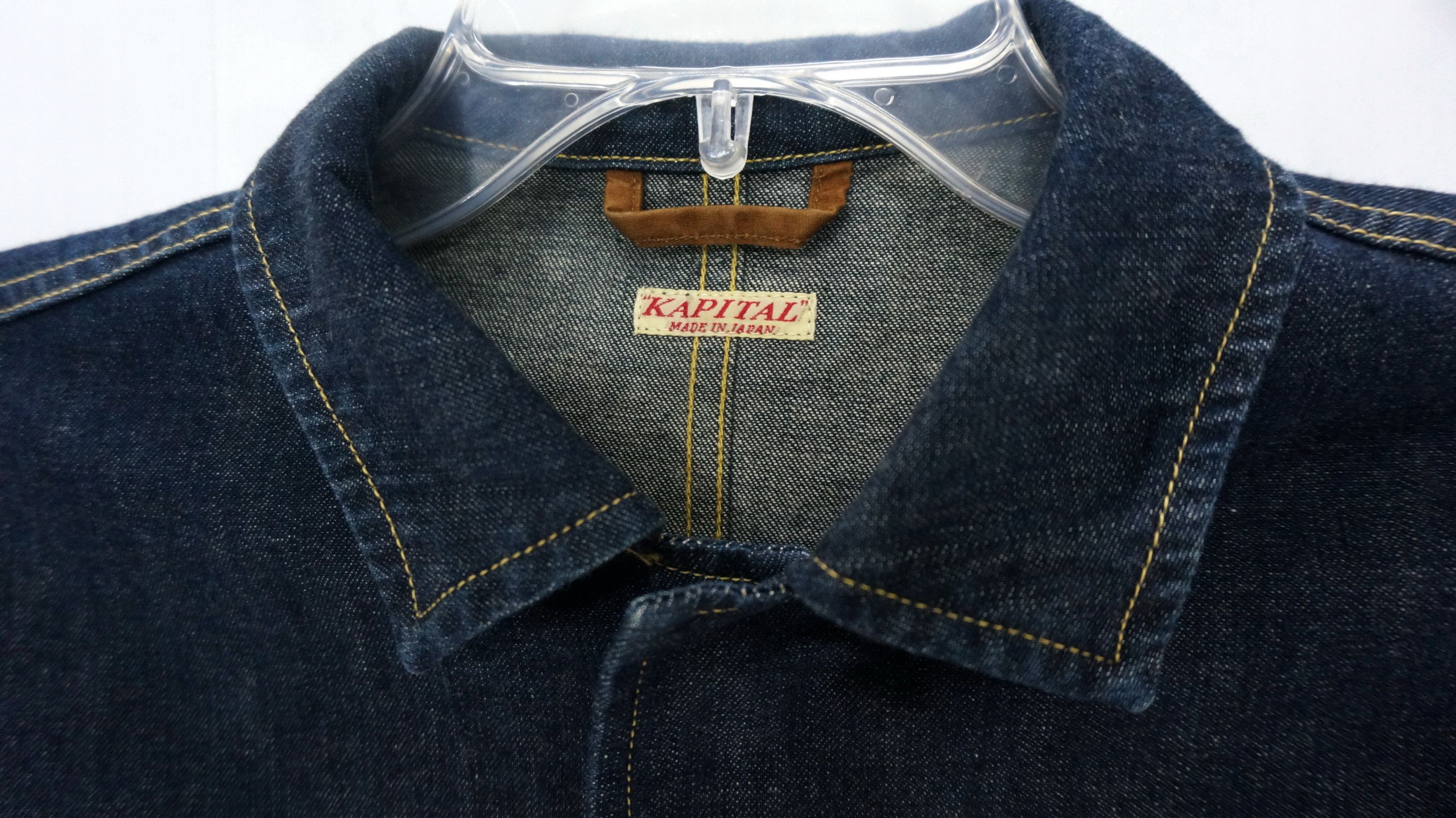 Japanese Brand KAPITAL Denim Shop Coat Indigo Size S / US 4 / IT 40 - 4 Thumbnail