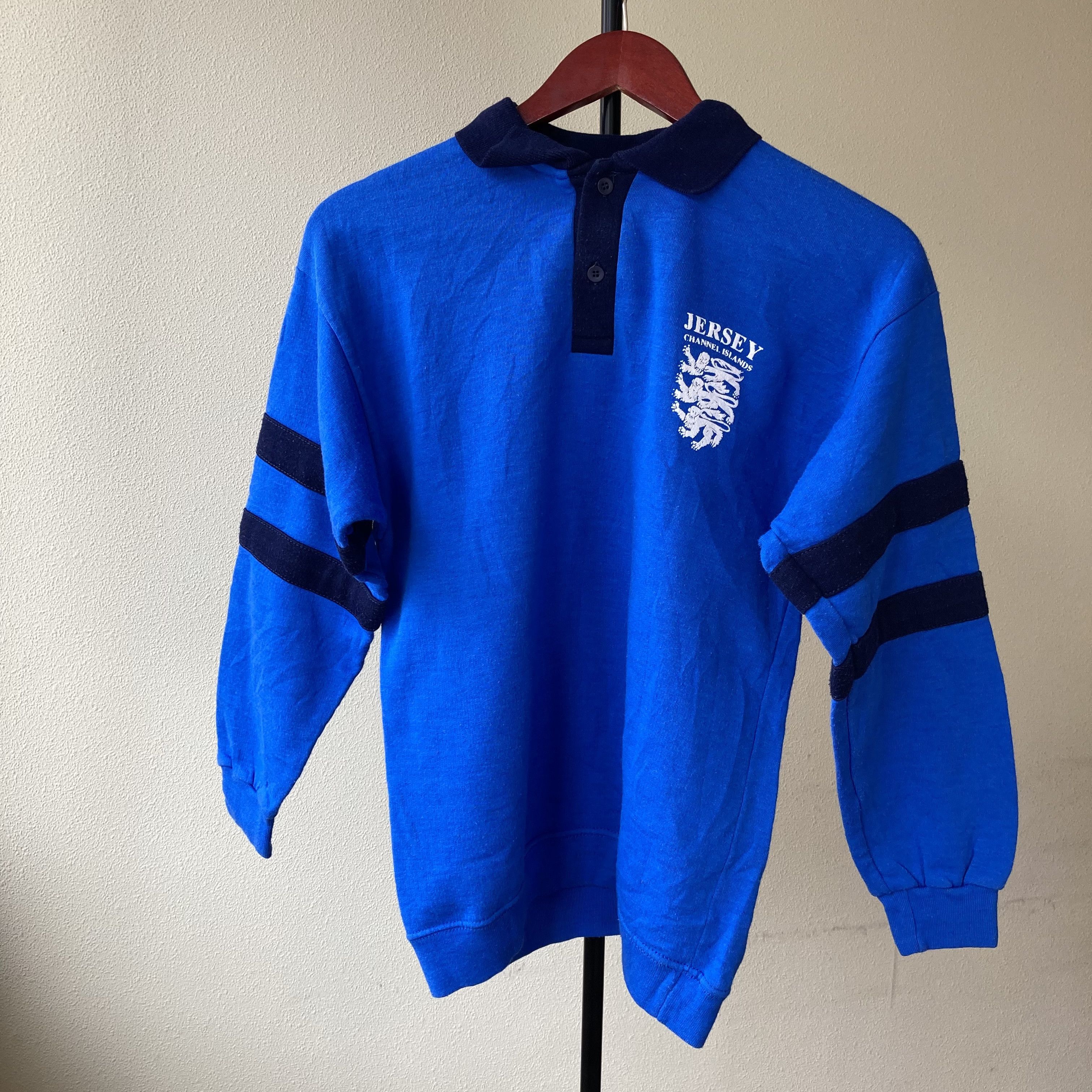 image of Designer Collection x Soccer Jersey 1983 Channel Islands Home Jersey Football Shirt Vintage in Blue