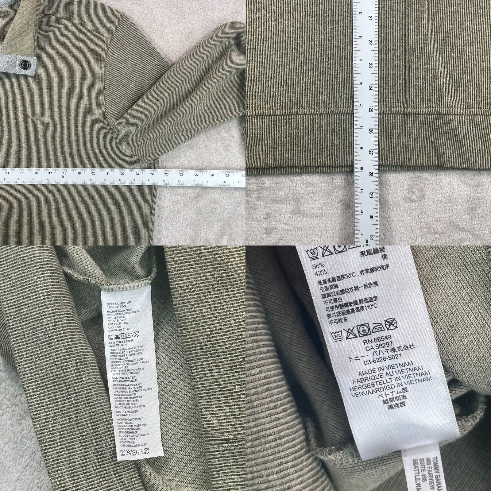 Tommy Bahama Tommy Bahama Sweater Men XL Green Mock-Collar Henley Pullover Knit Logo All Seasons Regular Vintage: No Size US XL / EU 56 / 4 - 8 Thumbnail