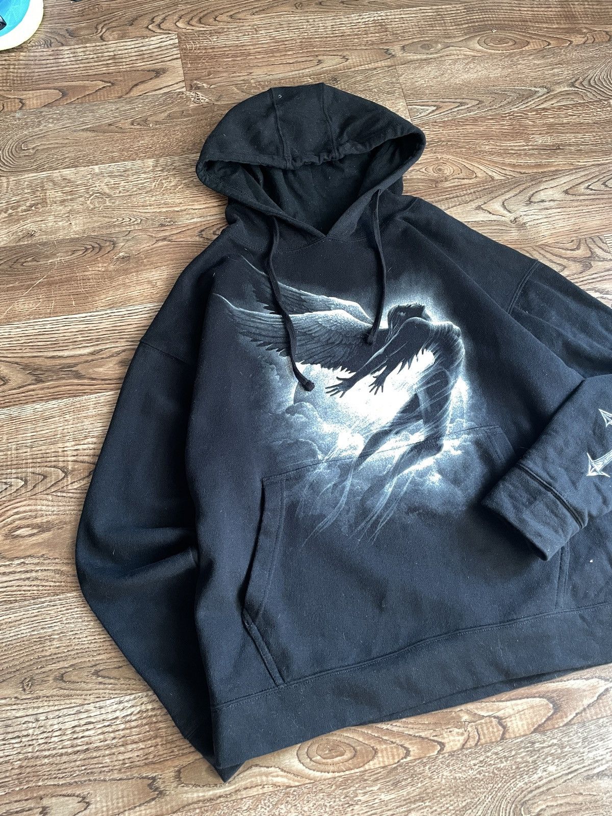 Band Tees × Vintage Vintage Rock Eagle Angel Woman Spiral Zip Hoodie Size US XXL / EU 58 / 5 - 2 Thumbnail