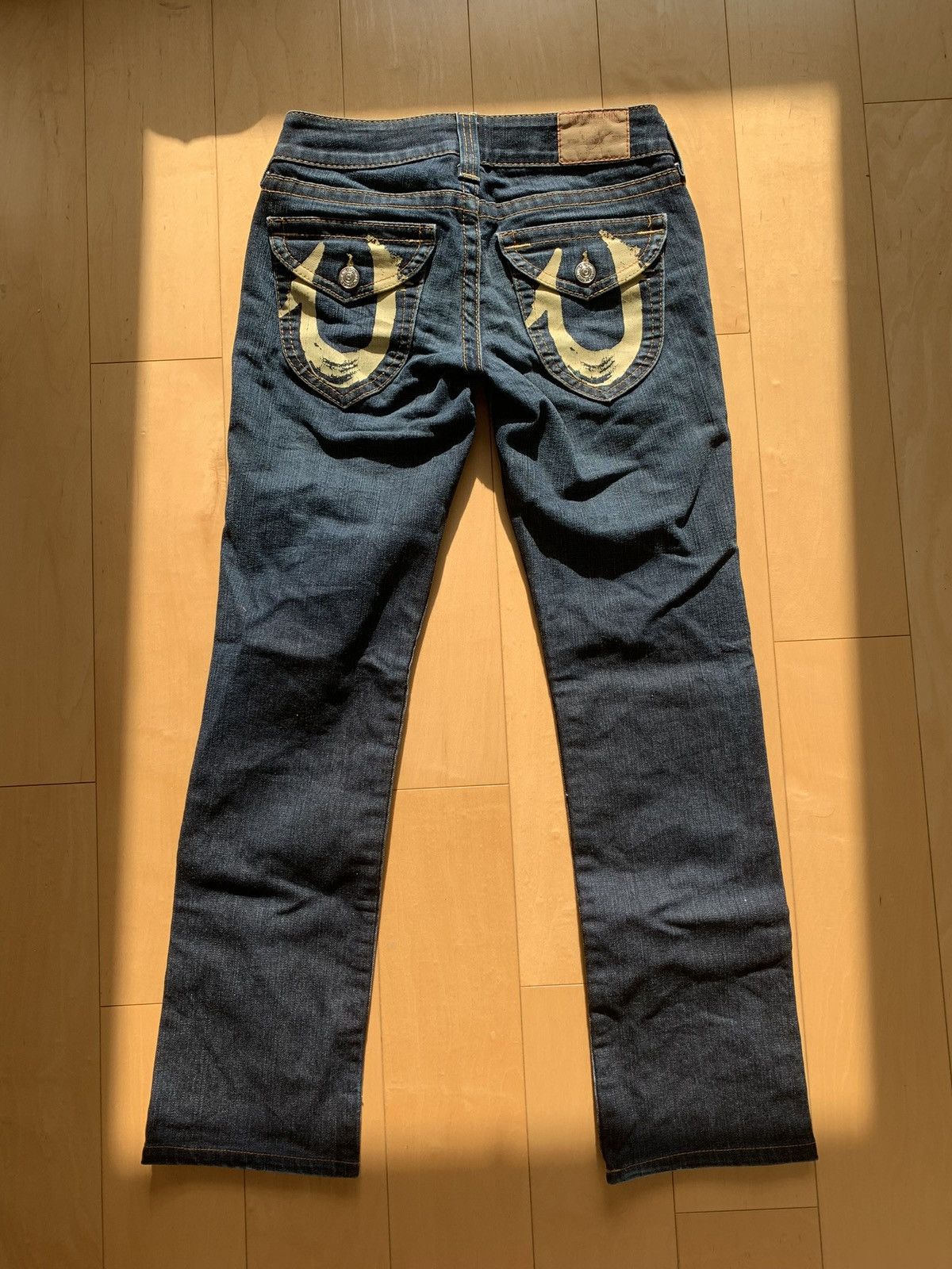 True Religion × Vintage Authentic Vintage True Religion Navy Blue Denim Jeans Size 27" / US 4 / IT 40 - 2 Thumbnail