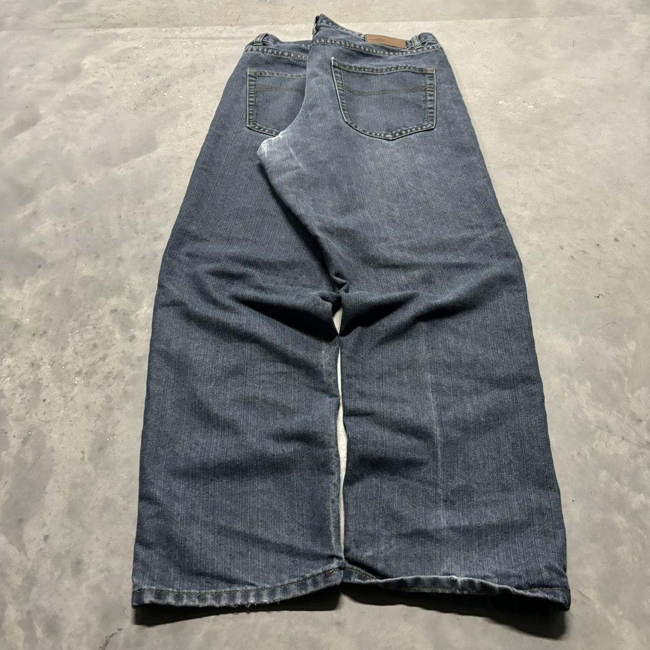 Japanese Brand × Vintage Crazy Vintage Y2K/2000s Grunge Dark Wash Denim Jeans! Size US 38 / EU 54 - 4 Thumbnail