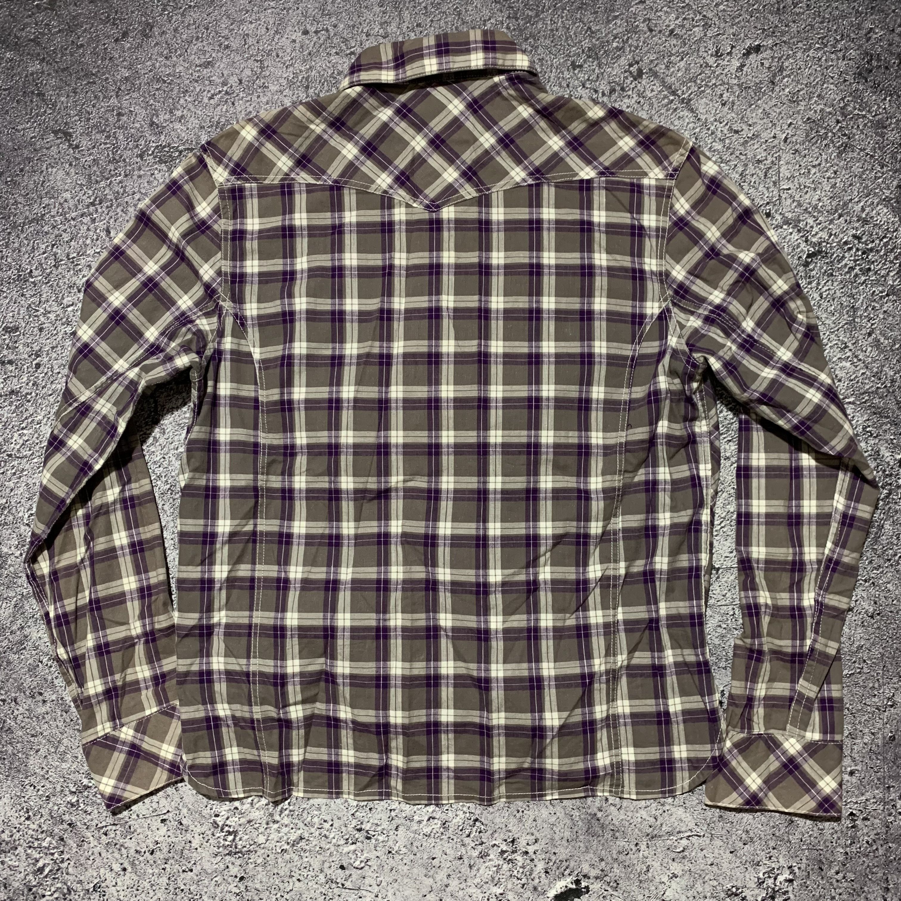 PPFM 2000s PPFM Plaid Pocket Zip Snap Button Shirt Size US M / EU 48-50 / 2 - 5 Thumbnail