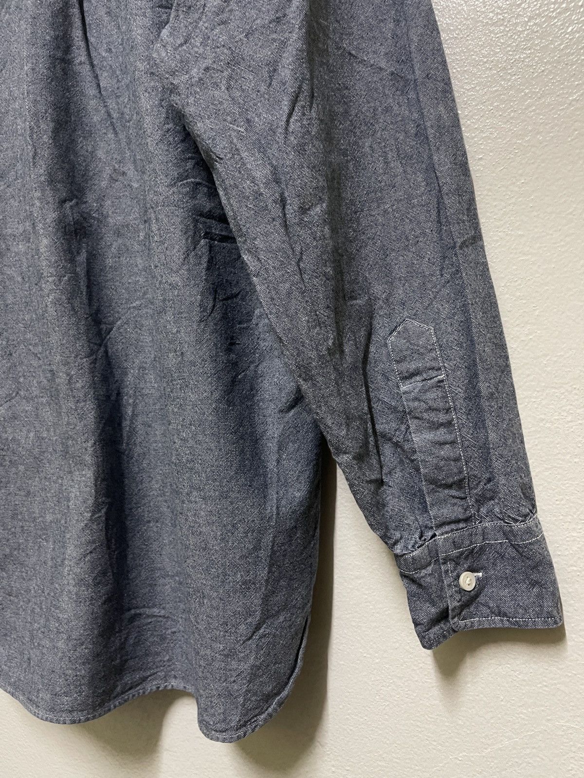 Japanese Brand Warehouse Casual Button Down Chambray Shirt 40 Size US M / EU 48-50 / 2 - 11 Thumbnail