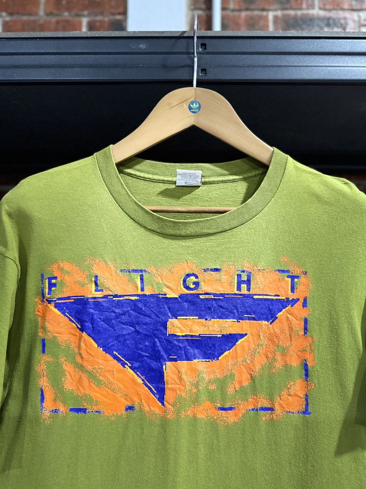 Nike × Vintage Vintage 80s Nike Flight Faded Tee Size US XL / EU 56 / 4 - 2 Thumbnail
