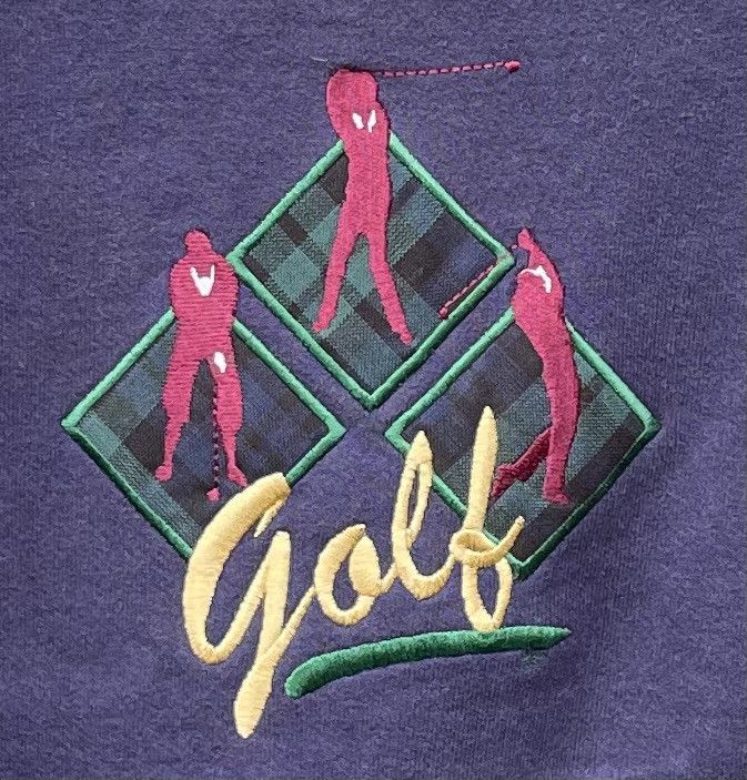 Vintage Vintage 90s Top Threads Embroidered Golfing Crewneck Size US XL / EU 56 / 4 - 4 Thumbnail