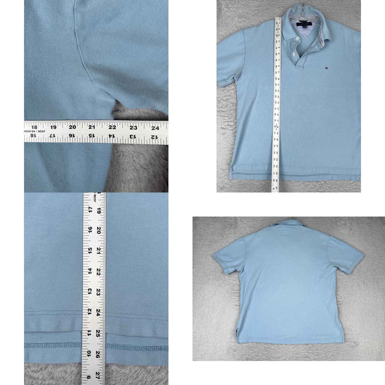Tommy Hilfiger Tommy Hilfiger Shirt Men Large Blue 100% Cotton Short Sleeve Golf Size US L / EU 52-54 / 3 - 8 Thumbnail