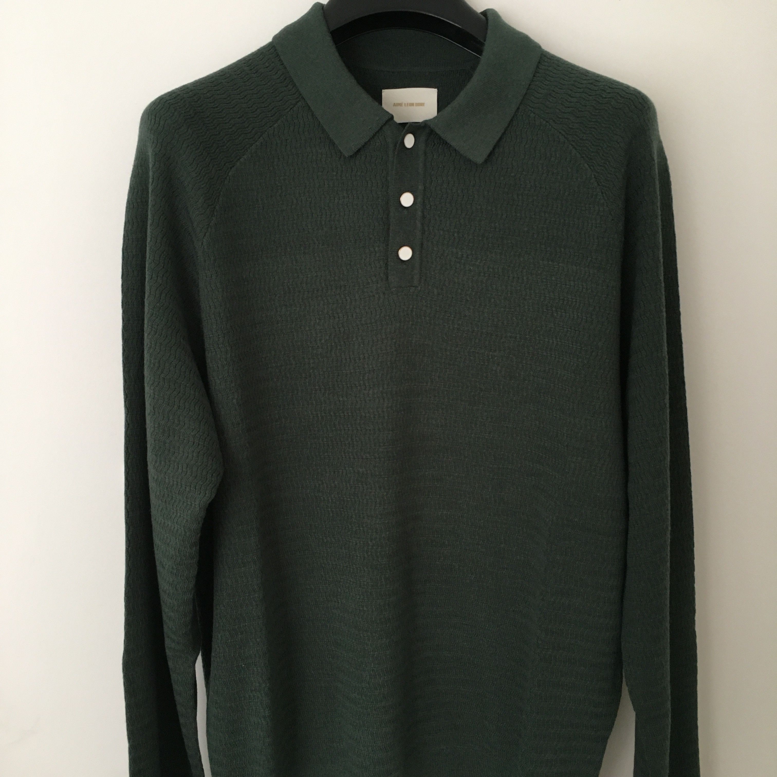 Aime Leon Dore Aimé Leon Dore Long-Sleeve Pearl Button Polo Sweater Size US M / EU 48-50 / 2 - 4 Thumbnail