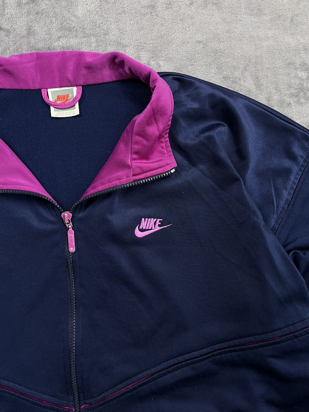 Nike 90s Nike Retro Boxy Oversized Track Jacket Y2k Rare Swoosh Size US XL / EU 56 / 4 - 2 Thumbnail