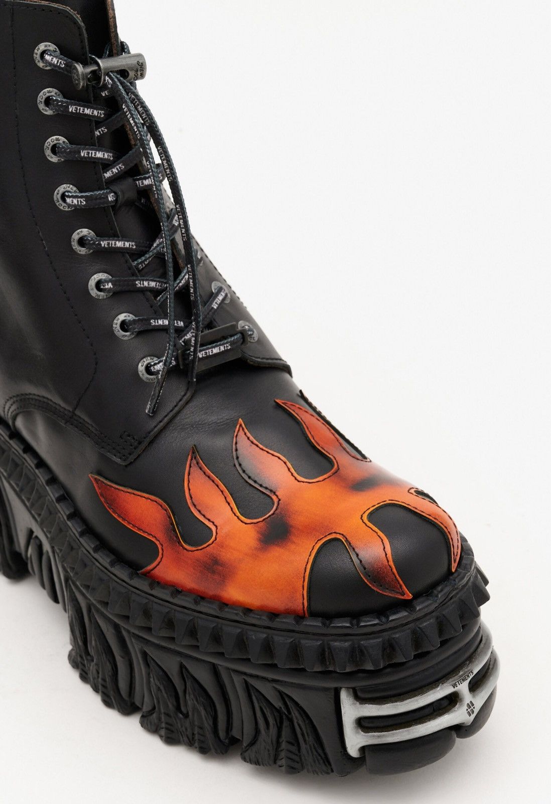 New Rock × Vetements Vetements New Rock Black Flame Boots Size US 6 / EU 39 - 12 Thumbnail