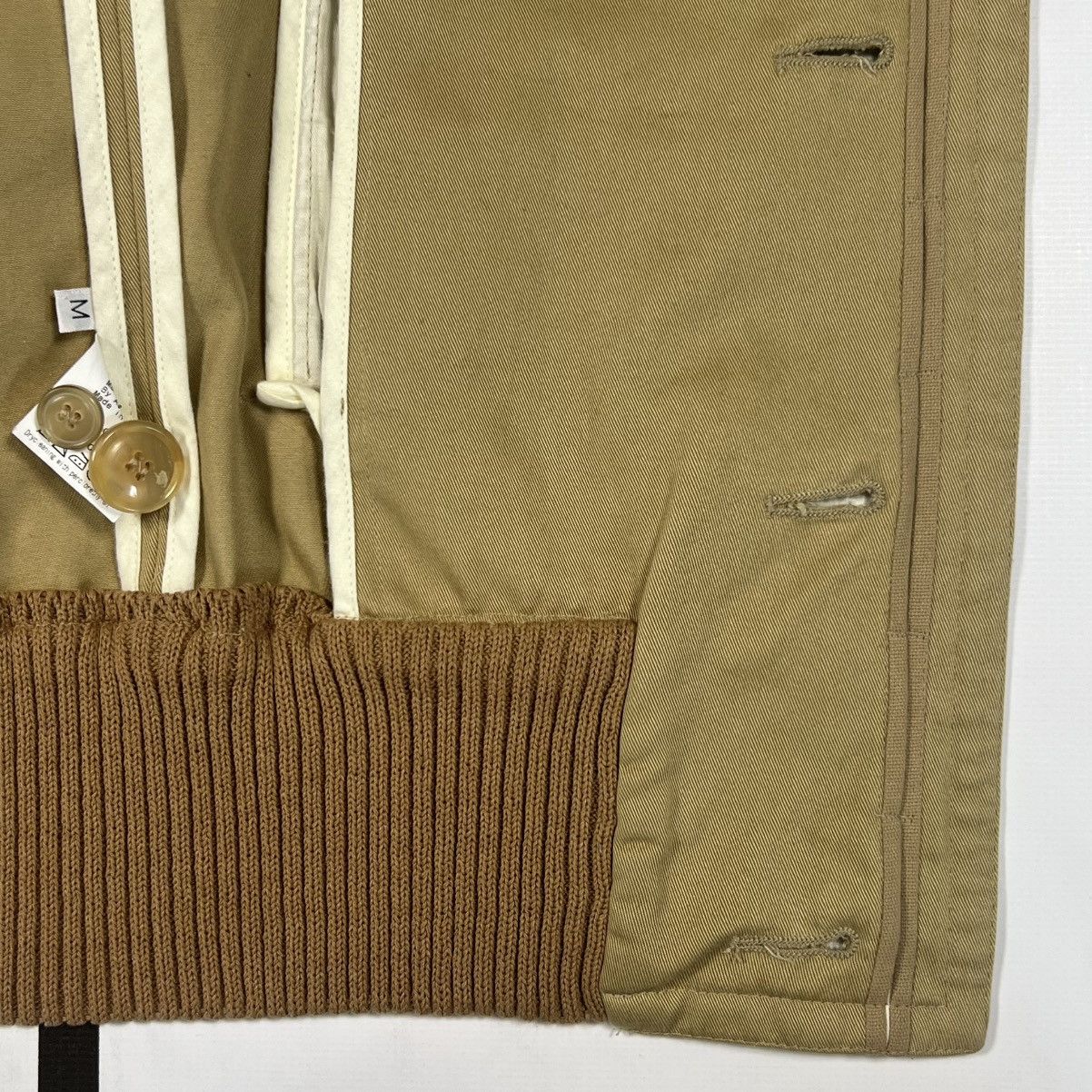Bless |[ BLESS Nº42 Beige Cotton “Hoodjacket” Bomber ]| Size US S / EU 44-46 / 1 - 9 Thumbnail