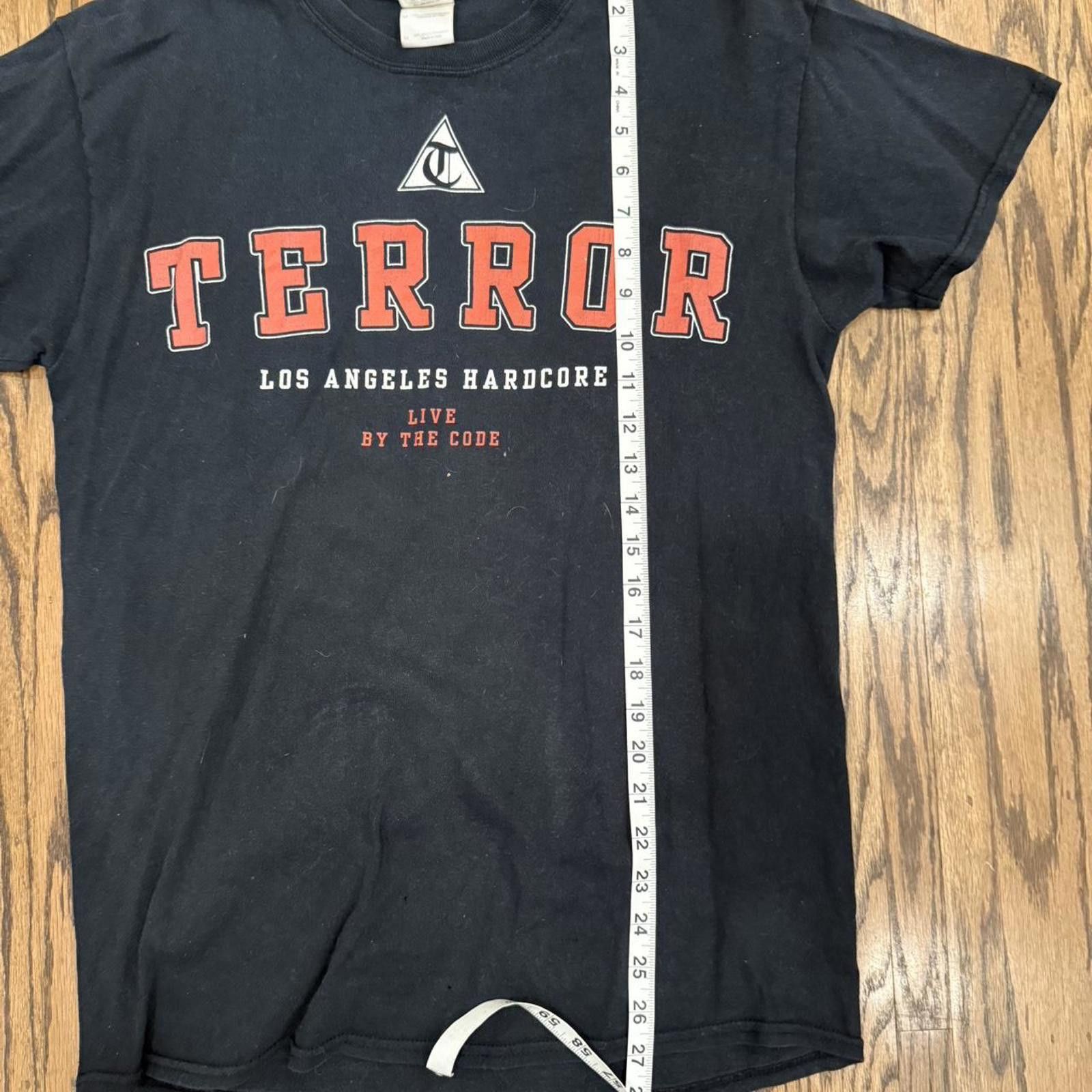 Gildan Terror - Live by the Code Shirt - M Size US M / EU 48-50 / 2 - 4 Thumbnail