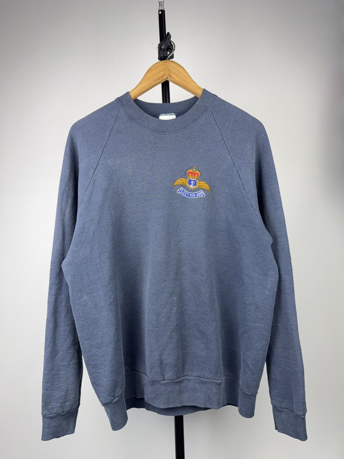 Vintage 90s 🦅🌊 Rare Vintage Fleet Air Arm Embroidered Sweatshirt Size US L / EU 52-54 / 3 - 1 Thumbnail