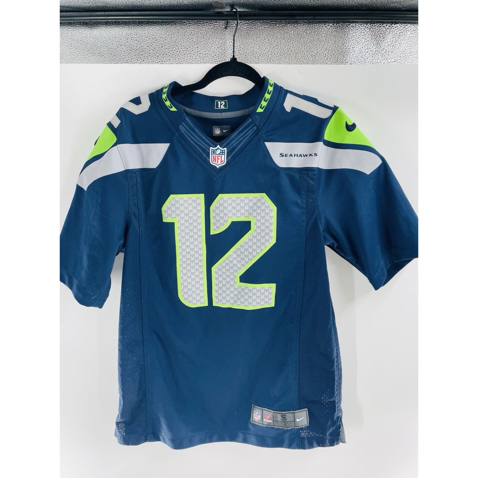 Nike Seattle Seahawks #12 Fan NIKE 12th Man On Field Blue Jersey Size US S / EU 44-46 / 1 - 10 Thumbnail