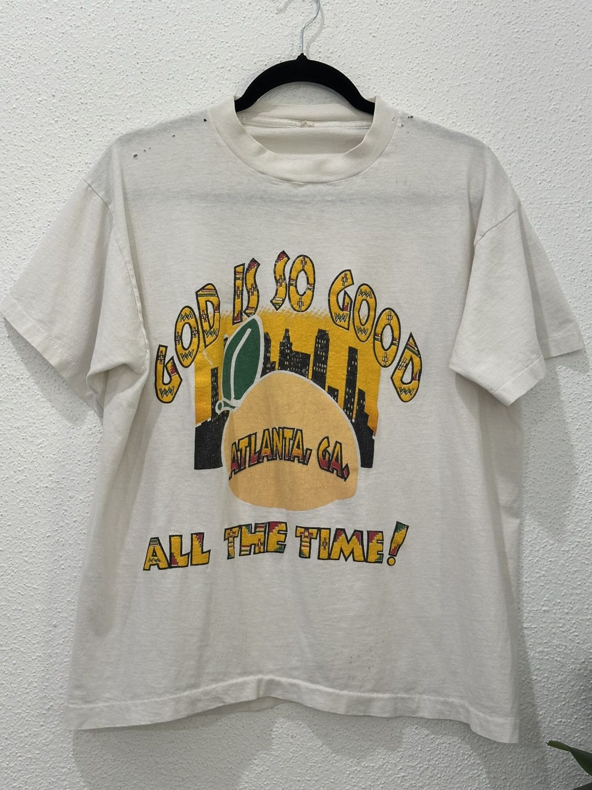 Vintage Vintage 90s God Is So Good All The Time T-Shirt Screen Stars Size US L / EU 52-54 / 3 - 2 Thumbnail