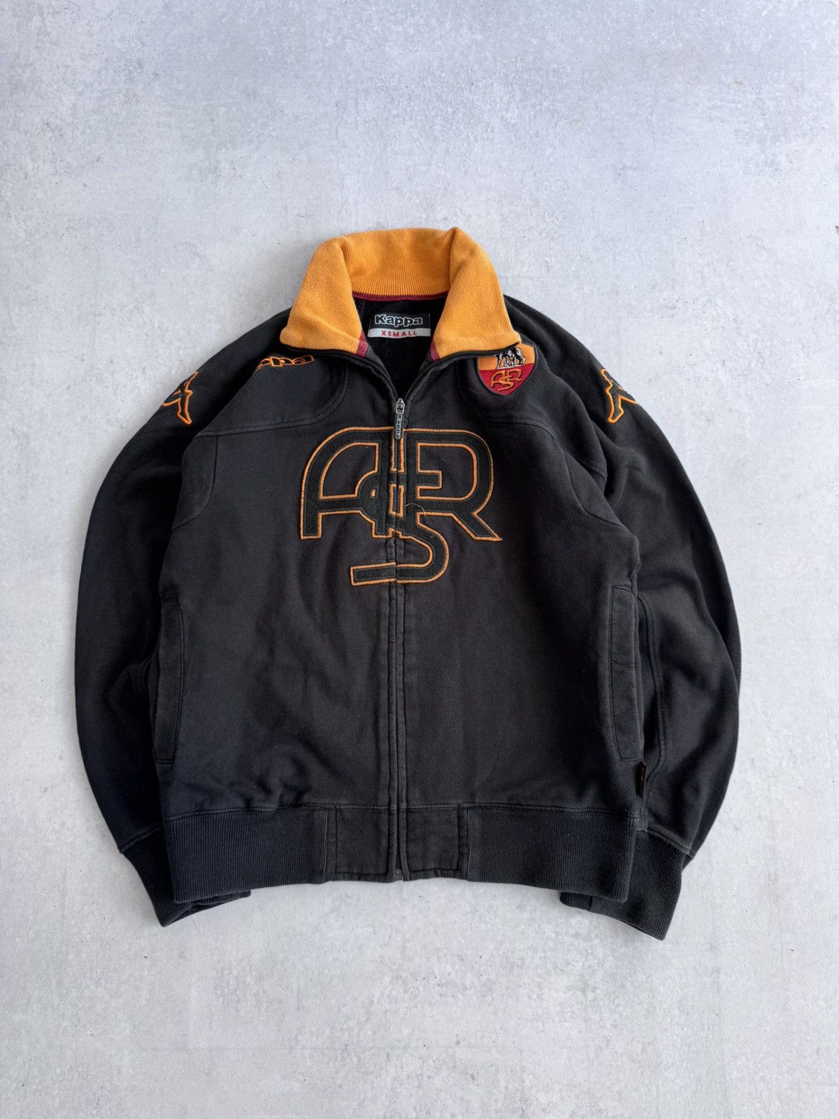 Kappa Vintage Kappa AC Roma Football Size S Soccer Track Jacket Size US XS / EU 42 / 0 - 1 Thumbnail