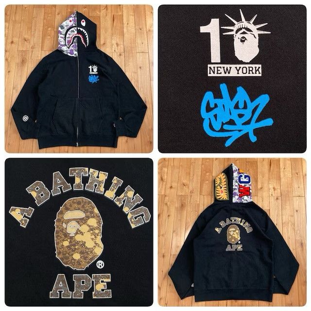 Bape × Lacoste Bape x Lacoste Aligator Full Zip Hoodie black 5