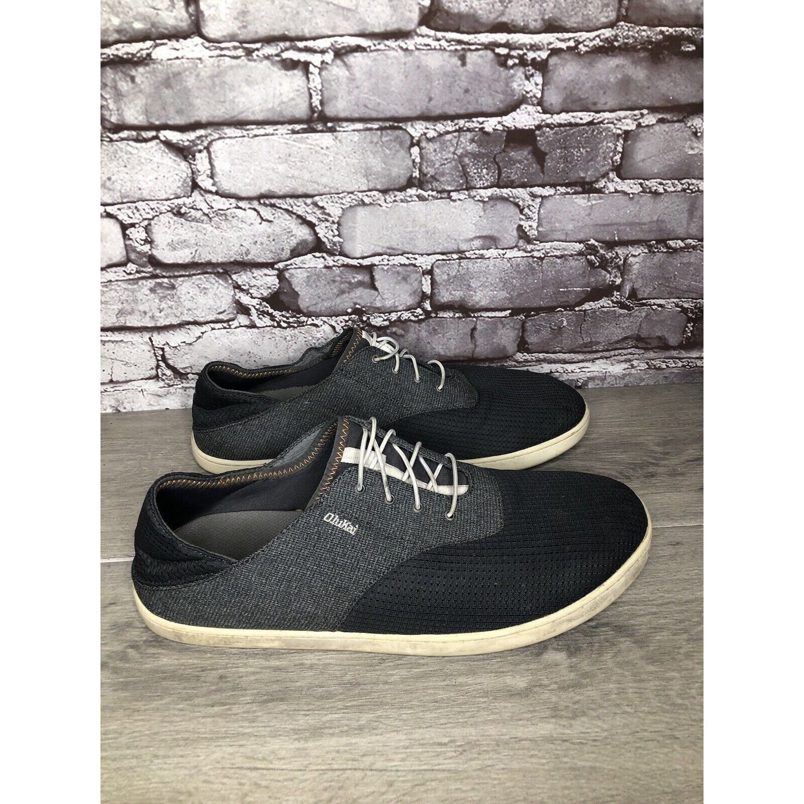 Olukai Olukai Nohea Moku Blue Gray Mesh Casual Slip On Sneakers Sho Size US 13 / EU 46 - 1 Thumbnail