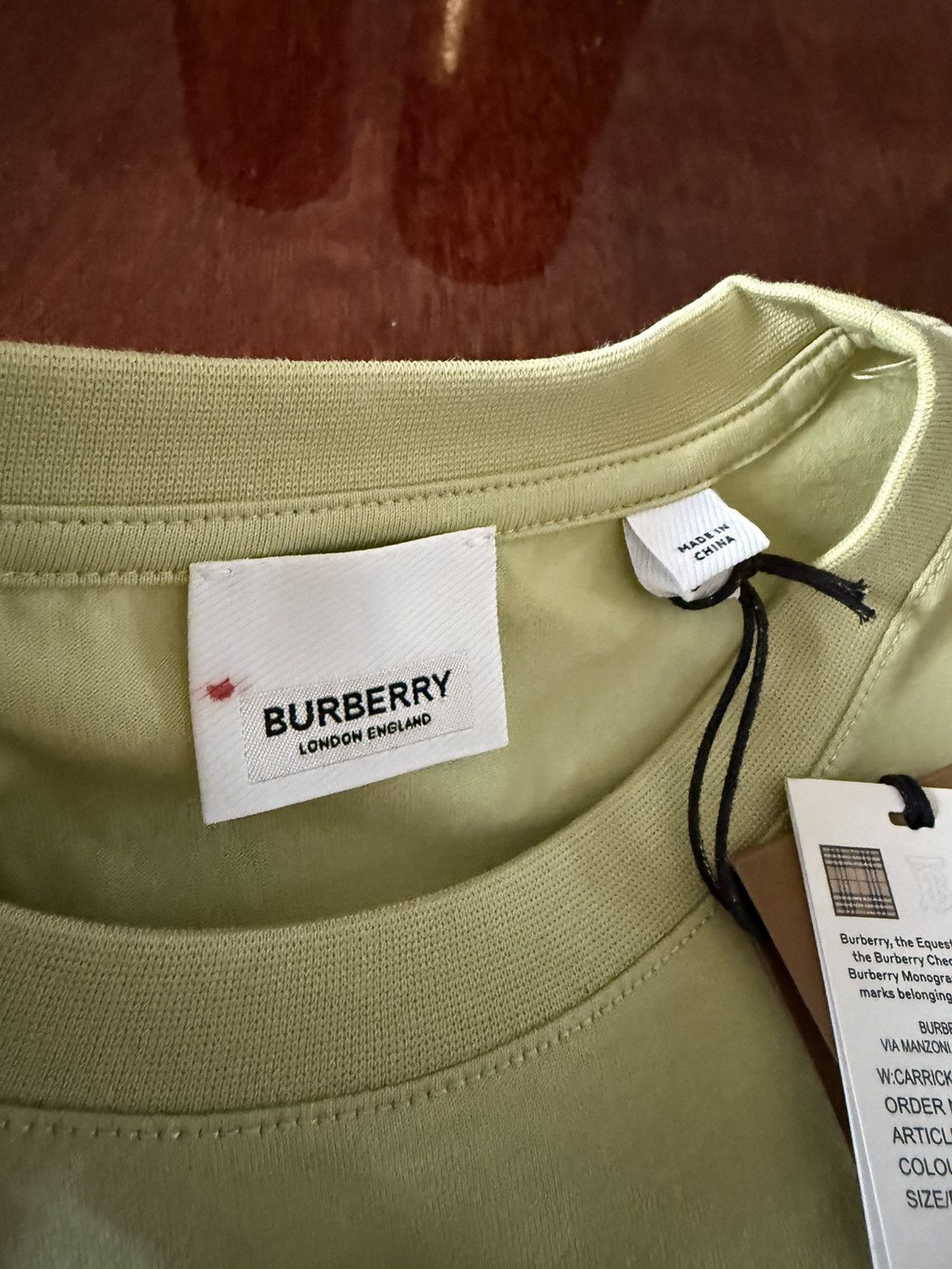 Burberry Burberry Mist Green T-Shirt Size US L / EU 52-54 / 3 - 6 Thumbnail