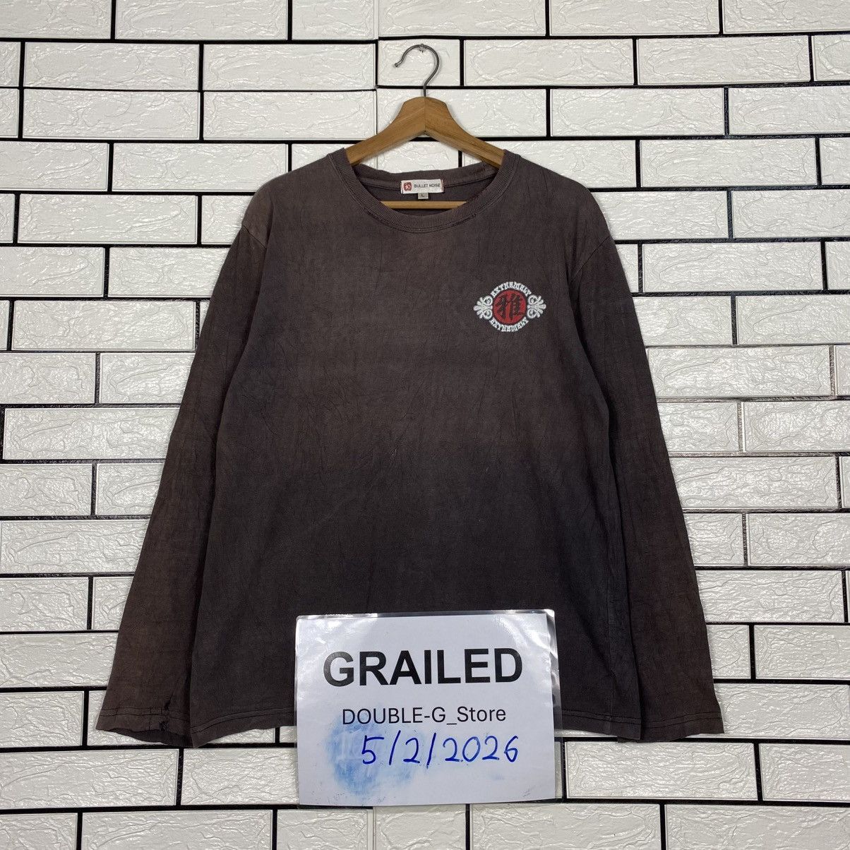 Japanese Brand 📌Distressed Sun Faded Punk Yamato Big Logo Sukajan Size US L / EU 52-54 / 3 - 2 Thumbnail