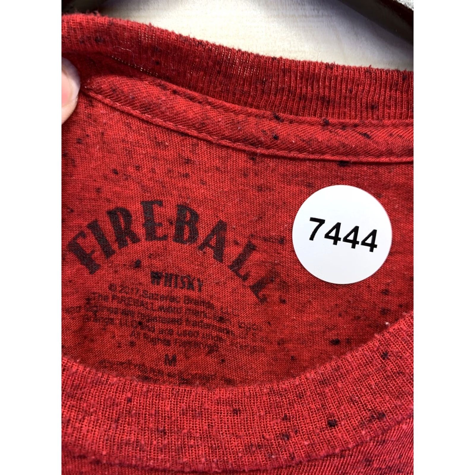 Logo 7 Fireball Whiskey Red Logo Graphic T-Shirt Mens Womens M-7444 Size M / US 6-8 / IT 42-44 - 3 Thumbnail