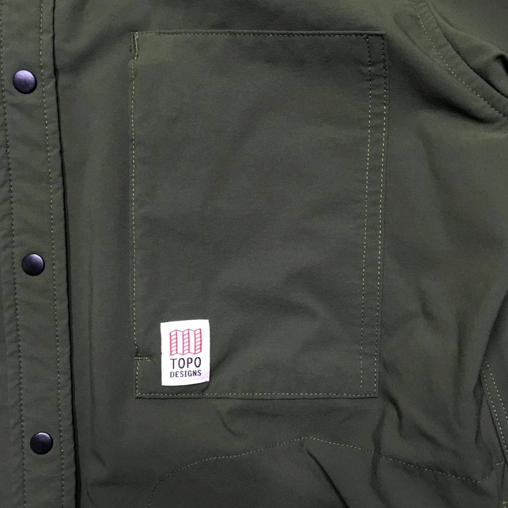 Topo Designs Topo Designs Jacket Mens M Green Shacket Snap Front Windbreaker Casual Shirt Jacket Size US M / EU 48-50 / 2 - 4 Thumbnail