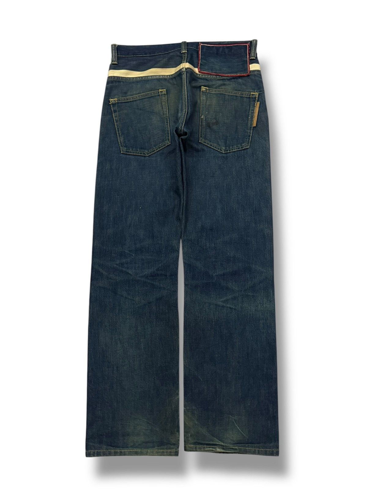 Hysteric Glamour Vintage Walking Jumper by Bobson Japanese Denim Side Stripe Size US 31 - 3 Thumbnail