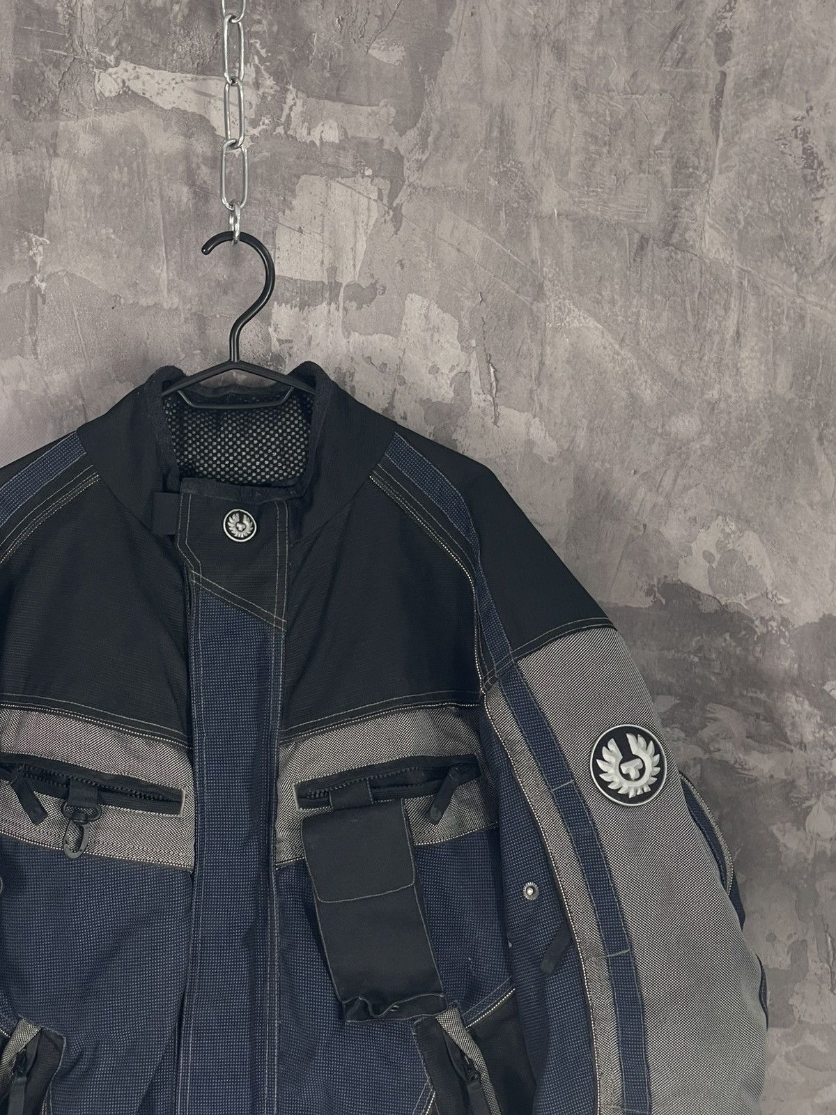 Belstaff Vintage 90s Belstaff Nylon Motorcycle Biker Jacket Size US XL / EU 56 / 4 - 4 Thumbnail