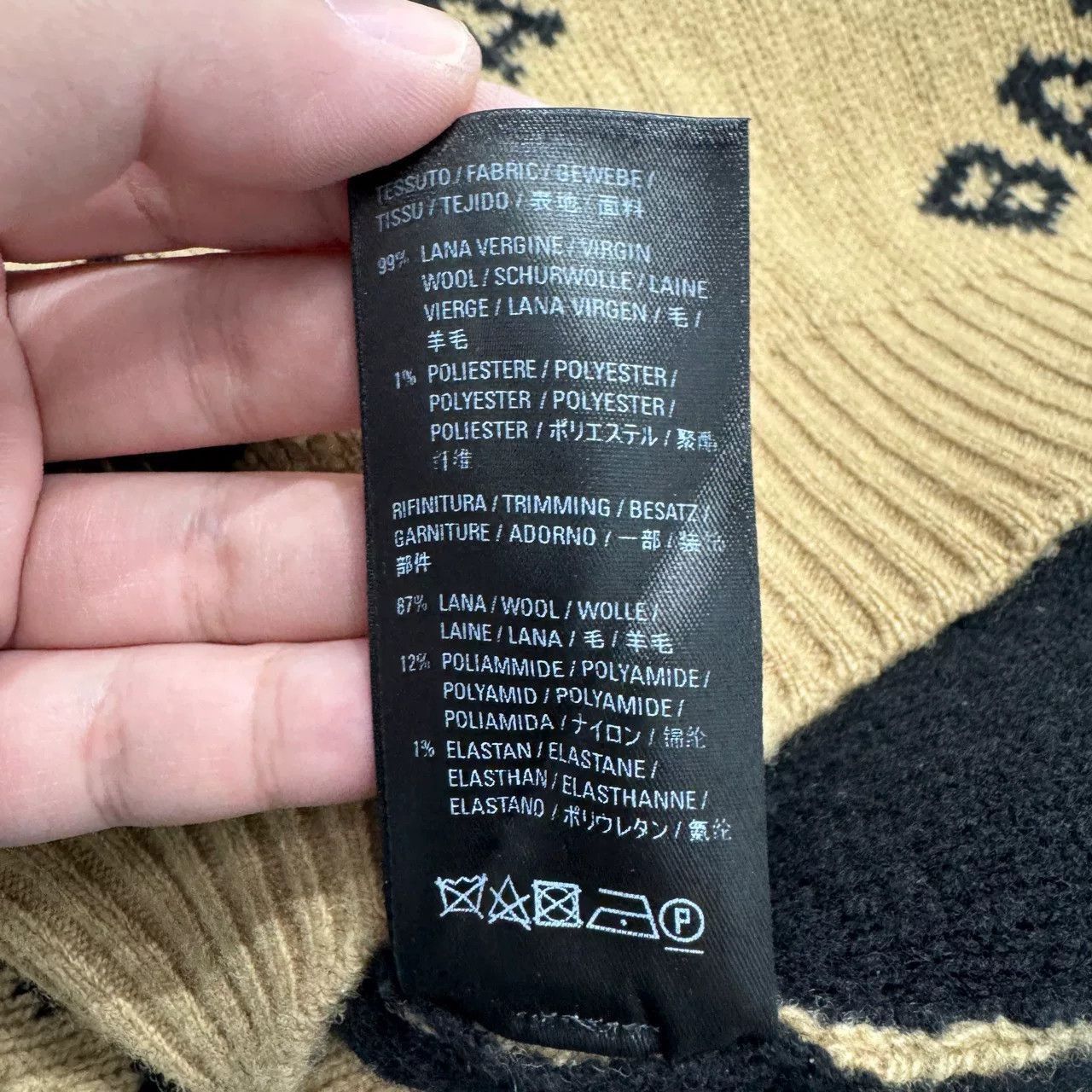 Balenciaga Balenciaga Logo Knit Sweater in Beige. Size US M / EU 48-50 / 2 - 5 Thumbnail