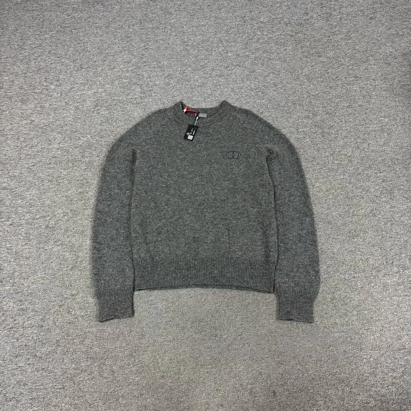 Dior Dior CD embroidery; round-neck knit sweater| Size L / US 10 / IT 46 - 1 Thumbnail