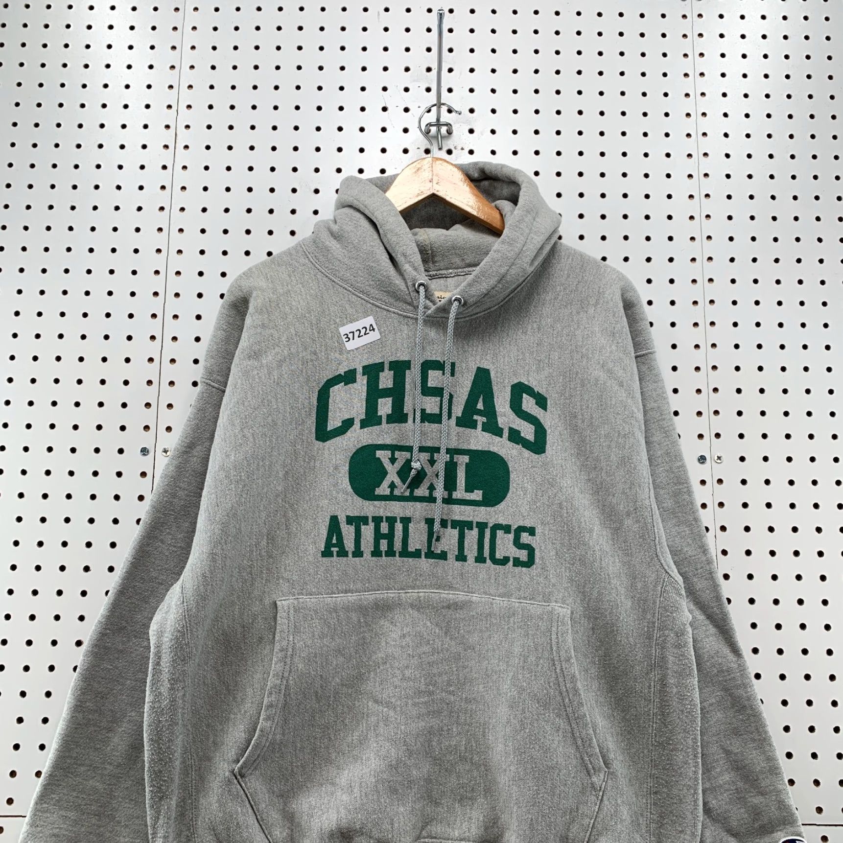 Champion VINTAGE CHSAS Hoodie Sweatshirt Men Large Reverse Weave Agriculture School Logo CHSAS Reverse Weave Champion 24x26 Gray Mens Size US L / EU 52-54 / 3 - 2 Thumbnail