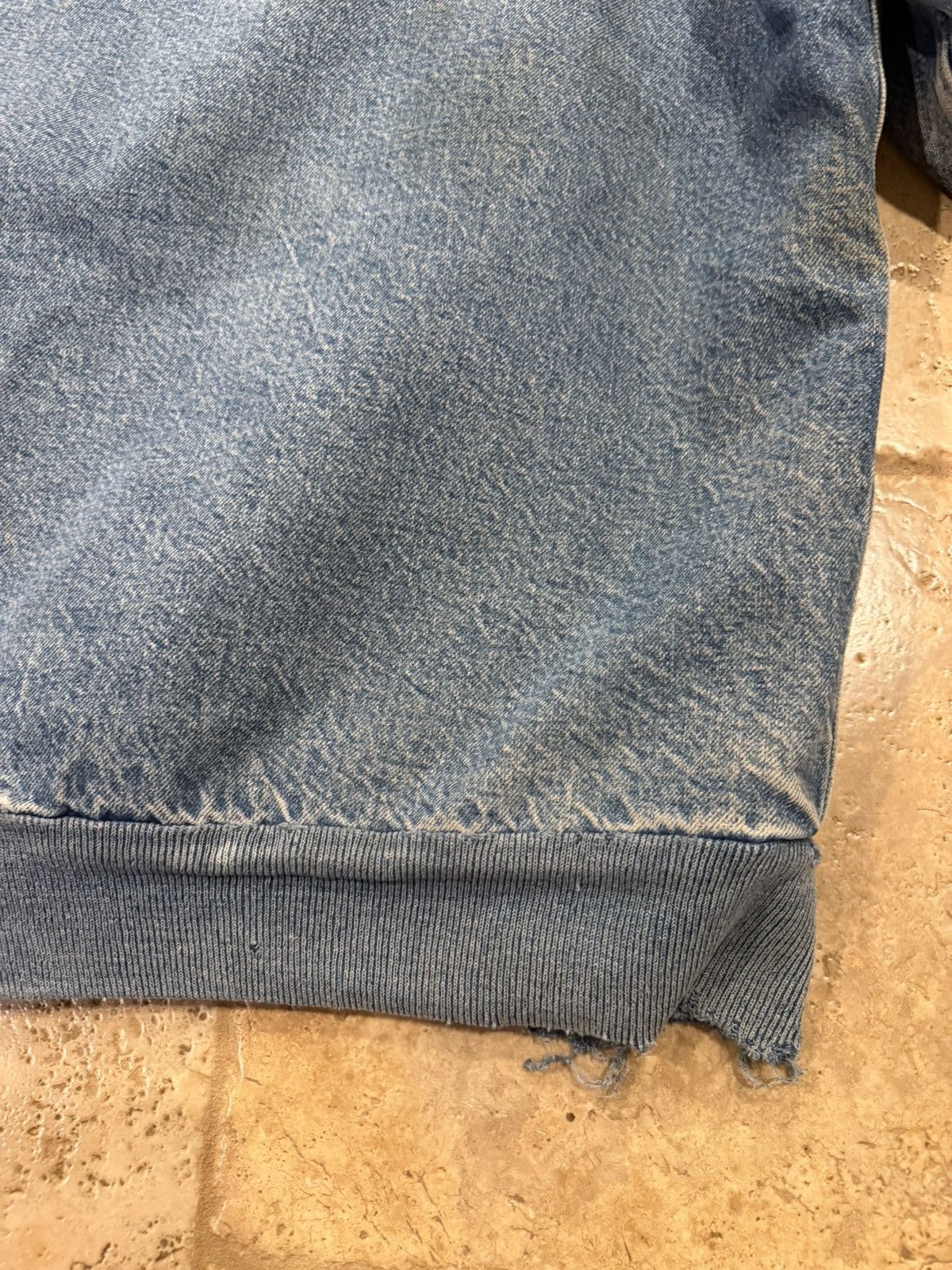 Carhartt Vintage Carhartt Denim Blanket Lined Thrashed Hooded Jacket Size US XL / EU 56 / 4 - 15 Thumbnail