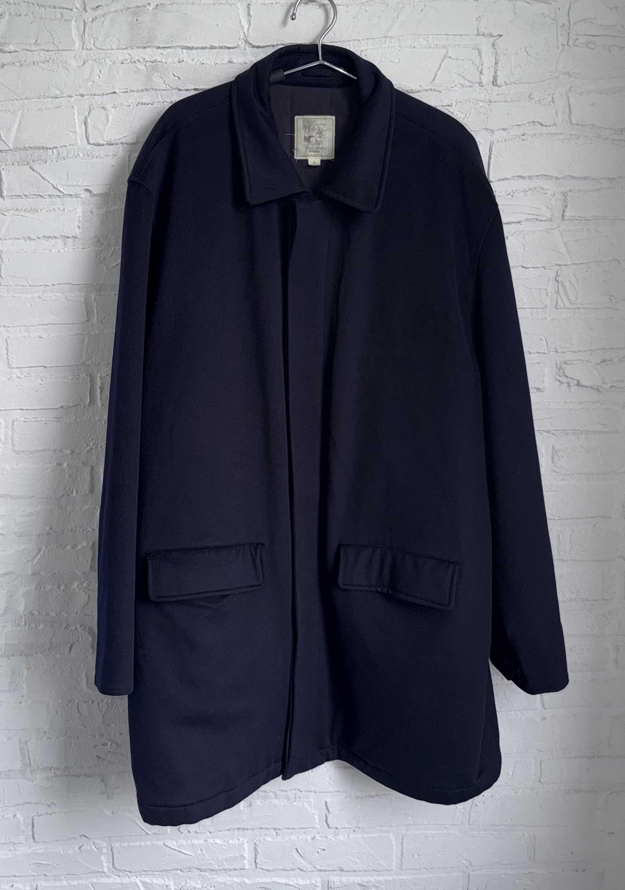 Brooks Brothers Brooks Brothers Loro Piana Storm System Wool Car Coat Jacket Size US XL / EU 56 / 4 - 1 Thumbnail
