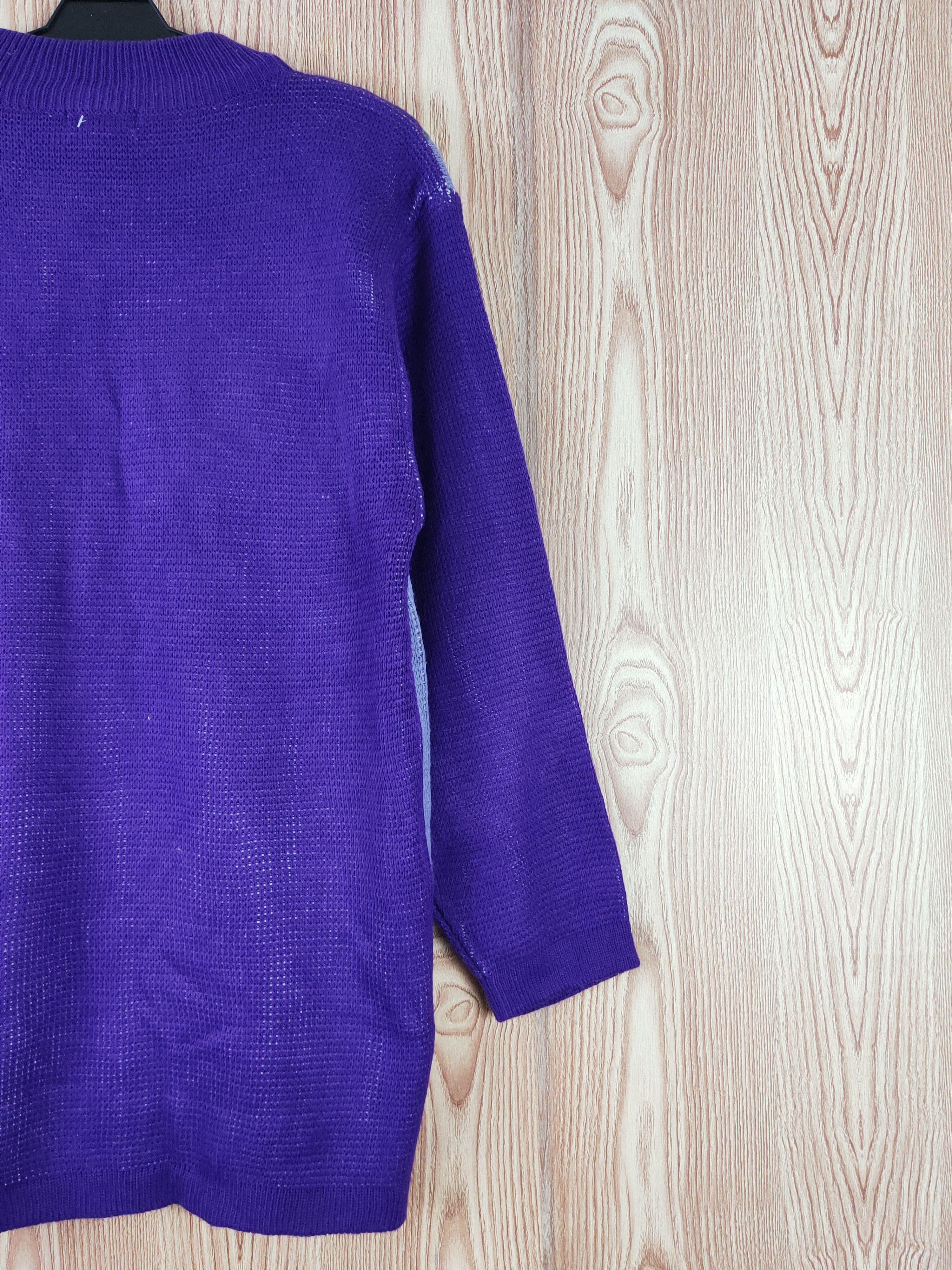 Japanese Brand × Vintage Desire Purple dog Knitwear Long Sweatshirts #W424 Size M / US 6-8 / IT 42-44 - 10 Thumbnail
