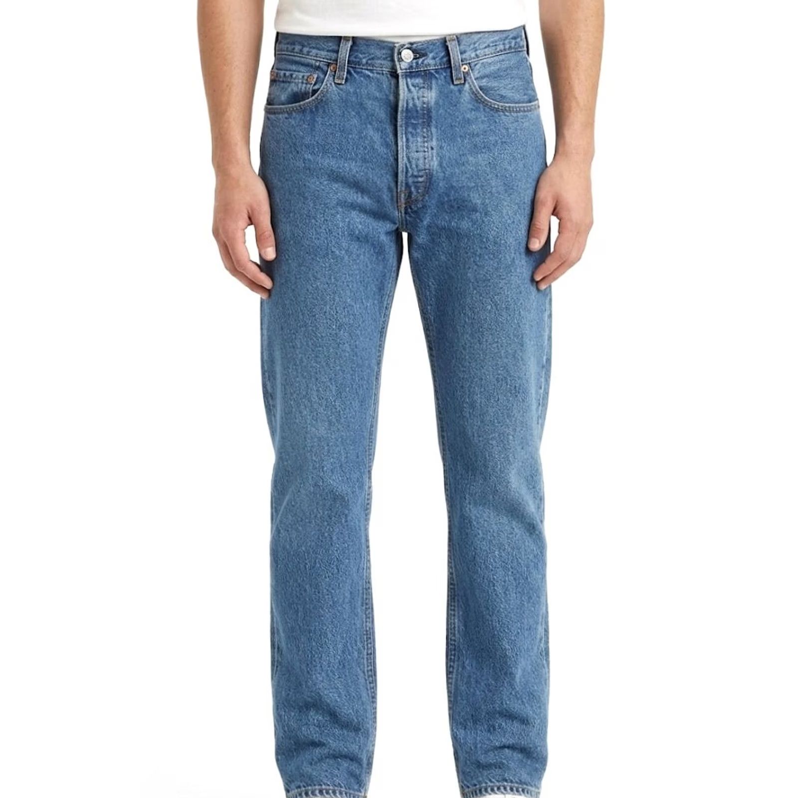 Levi's VINTAGE Levi's 501 XX Original Fit Jeans 34x36 Mens Stonewash Blue Button Fly VTG Size US 34 / EU 50 - 2 Thumbnail
