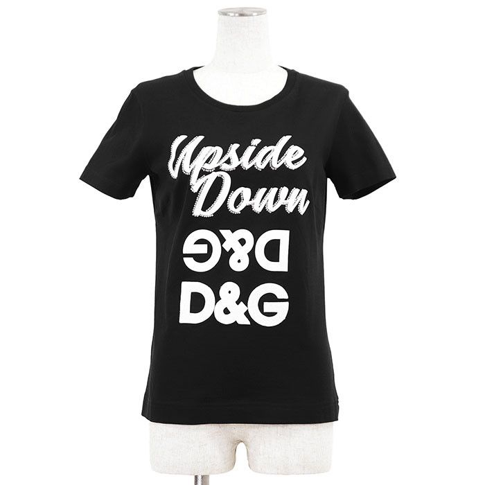 Dolce & Gabbana Dolce & Gabbana Dolce&Gabbana Upside Down Logo Cotton T-shirt Textile T-Shirts DUTY FREE for USA Size ONE SIZE - 1 Thumbnail