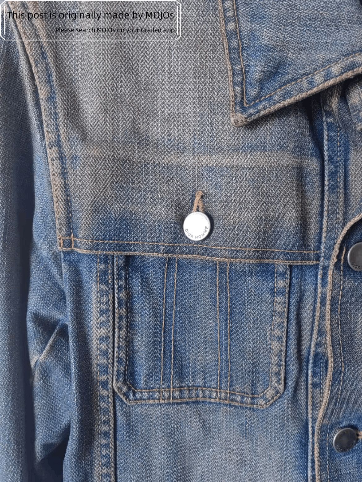 Dior Sz 44 Dior Homme 05SS Waxed Denim Jacket Size US S / EU 44-46 / 1 - 3 Thumbnail