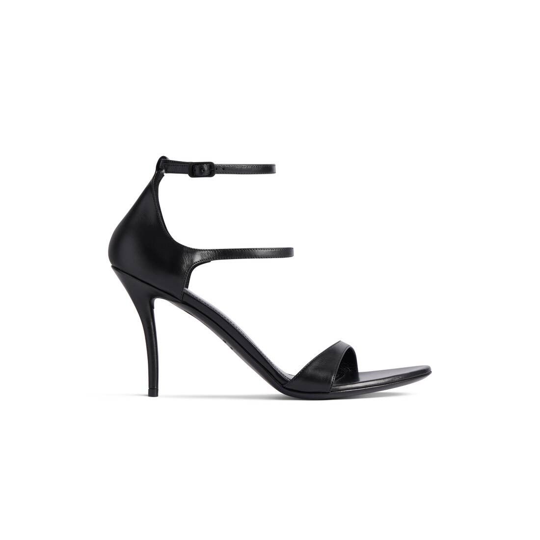 Balenciaga o1bcso1str0126 Honey Sandals in Black Size US 7 / IT 37 - 1 Thumbnail