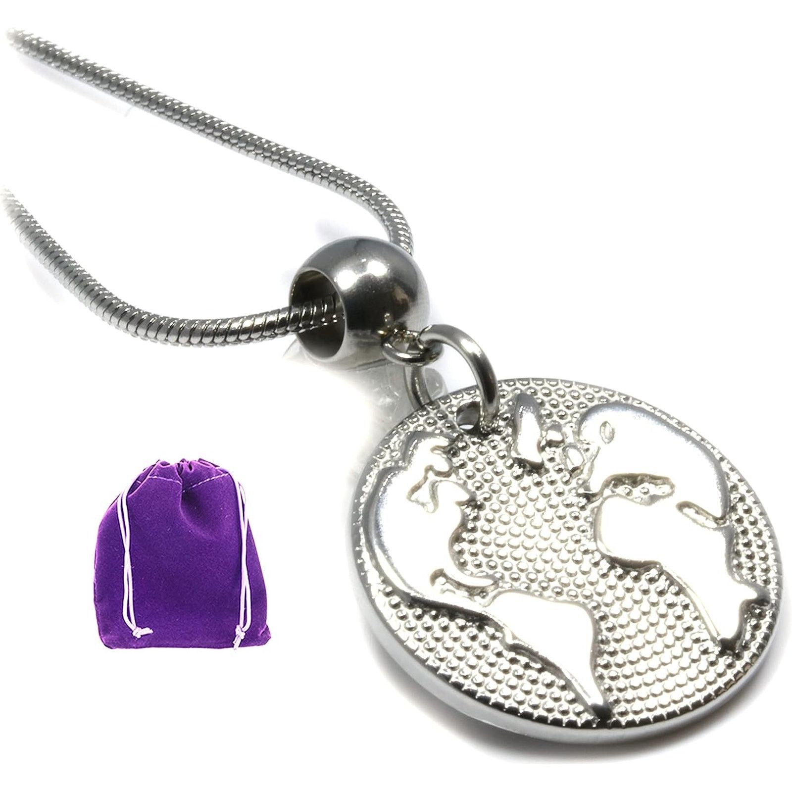 & Other Stories Earth Necklace - A Planet Necklace Earth Globe Necklace Size ONE SIZE - 1 Thumbnail