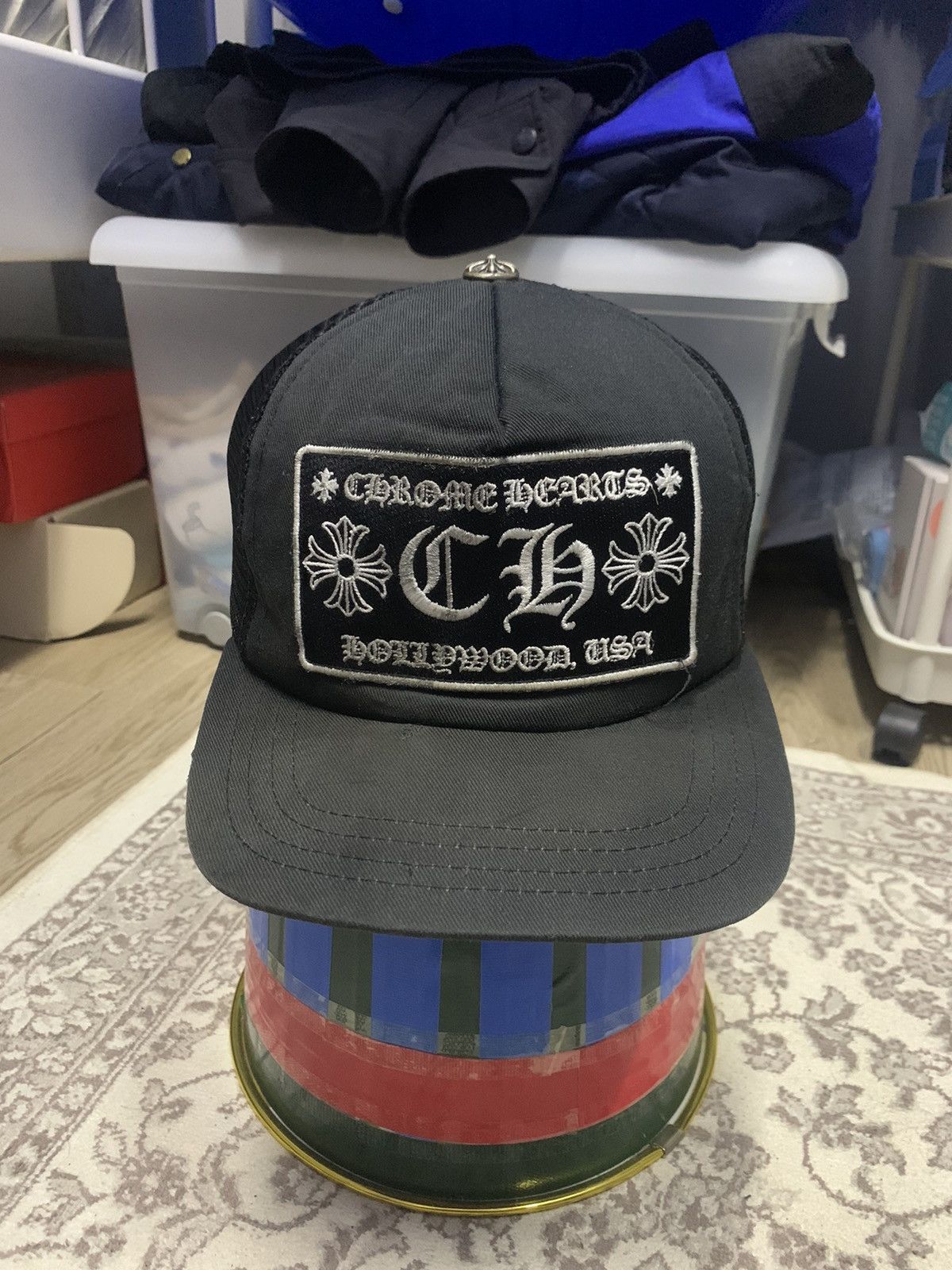 CHROME HEARTS CH HOLLYWOOD USA Trucker メッシュキャップ s-l1200.png